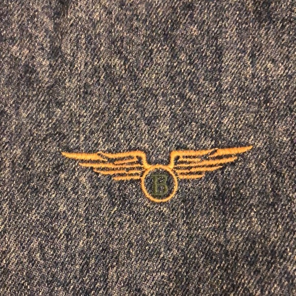 FLIGHT issue gear. Denim zip up bomber jacket.EUC! - Picture 4 of 11